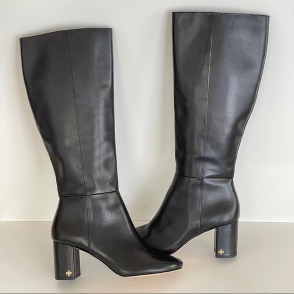 Tory Burch Other - Tory Burch Kira Knee High Leather Block Heel Boots